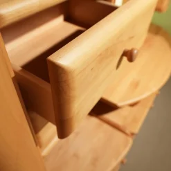 Wohnwand Cantana Erle Massiv Mit TV-Aufsatz