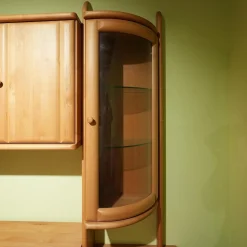 Wohnwand Cantana Erle Massiv Mit TV-Aufsatz