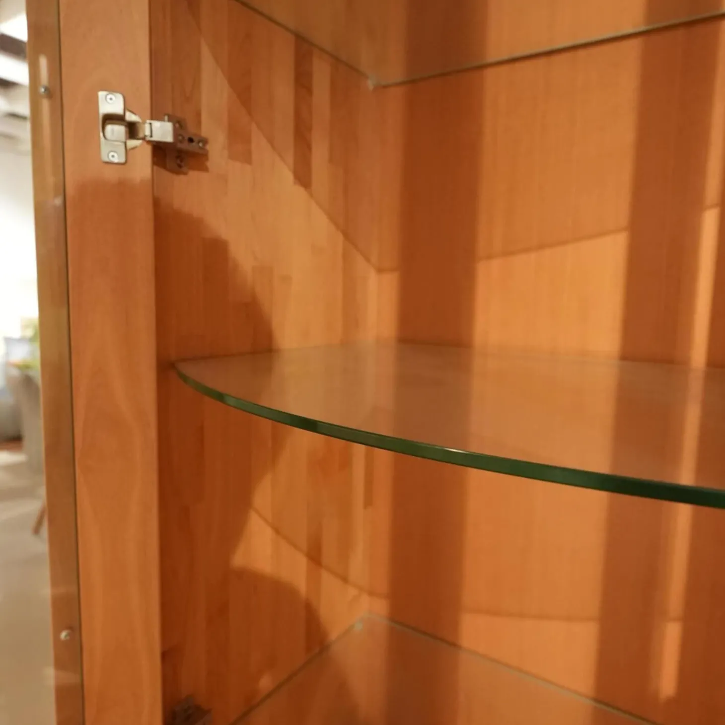 Wohnwand Cantana Erle Massiv Mit TV-Aufsatz