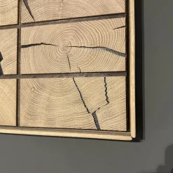 Wohnwand Carson Asteiche Massiv Bianco Geölt Akzent Glas Schlamm Grau Satiniert