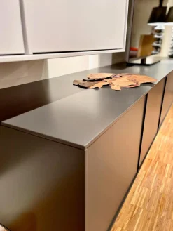 Wohnwand Casello Lack Matt Anthrazit Und Steingrau Mit TipOn Öffnung