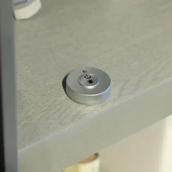 Wohnwand Catona Glattlack Onyxgrau Grau Klarglas Optiwhite Inklusive Beleuchtung