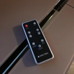 Wohnwand Cocoon Glas CAO Cacao Braun Satiniert Beige Stoff CF Schwarz Mit Soundsystem