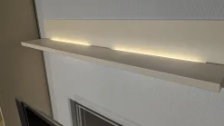 Wohnwand Cremona Front Lack Crema Hochglanz Cremeweiß Korpus Lack Crema Matt Inklusive Beleuchtung