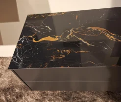 Wohnwand Cubo Game Lack Matt Cosmos Grau Nussbaum Natur