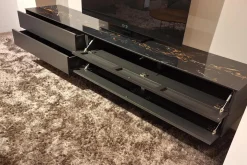 Wohnwand Cubo Game Lack Matt Cosmos Grau Nussbaum Natur