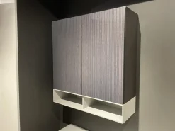 Wohnwand Cubo Lack Canagrau Mit Eiche Anthrazit Gebeizt