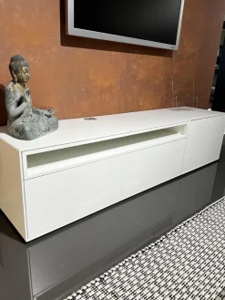 Wohnwand Easy Lack Reinweiß Absetzung Natureiche Inklusive Wand Steckbord Time