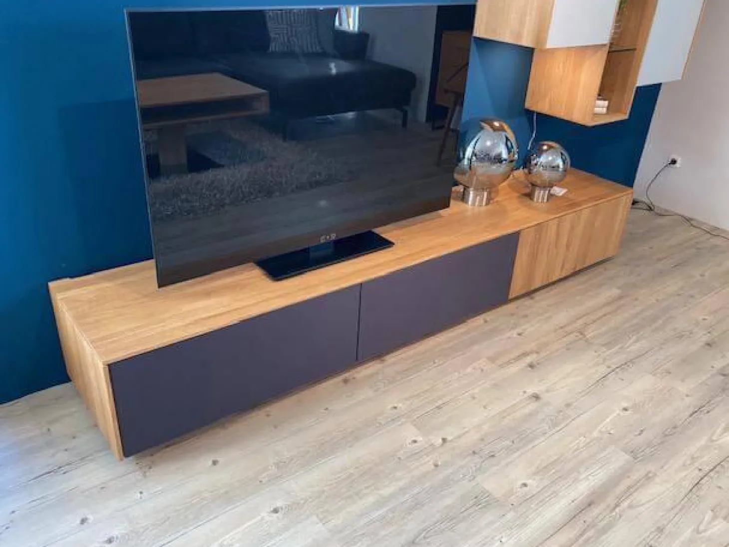 Wohnwand Filigno Eiche Massiv Natur Geölt