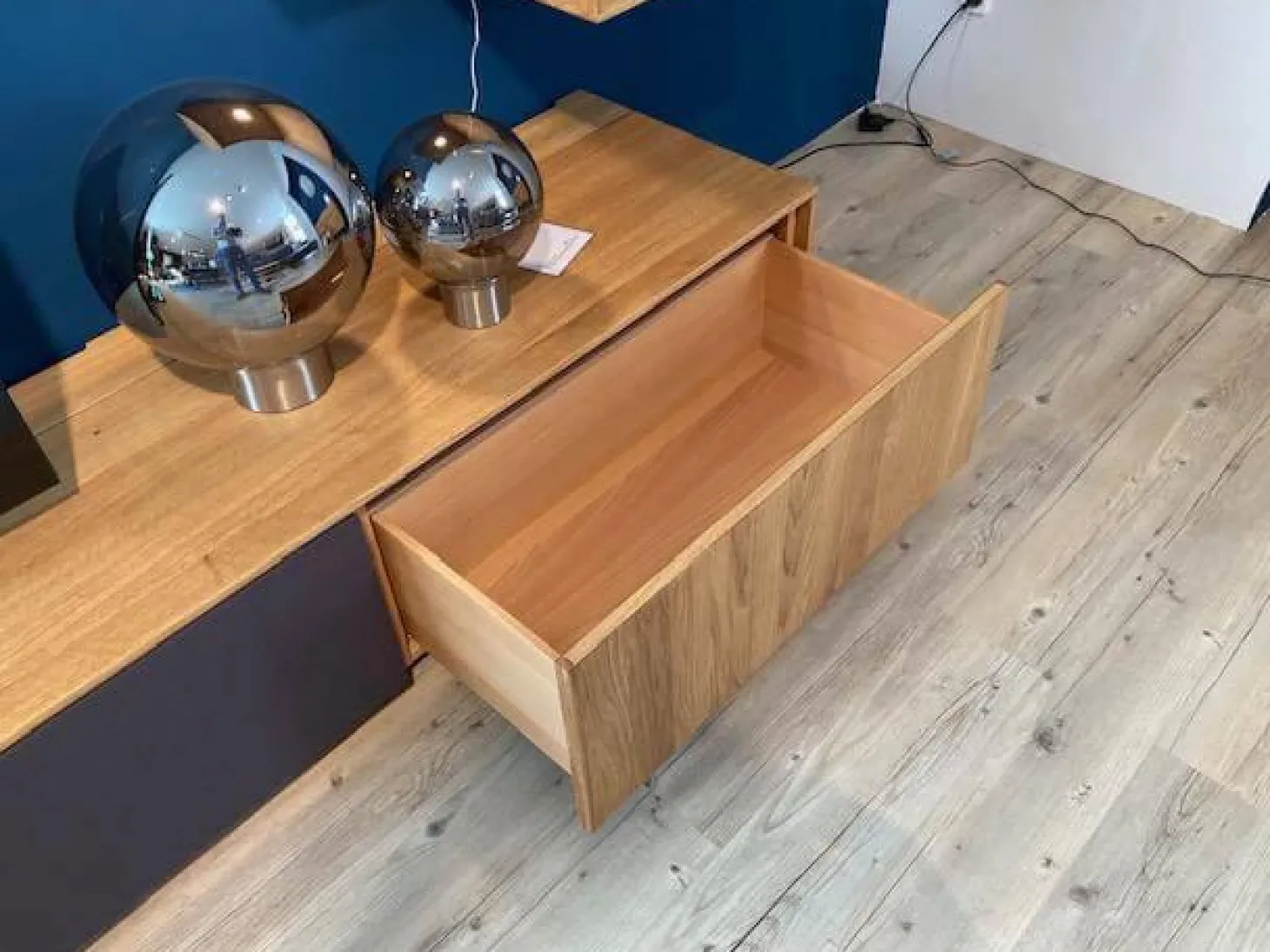 Wohnwand Filigno Eiche Massiv Natur Geölt