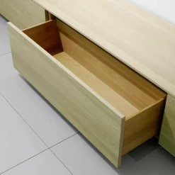 Wohnwand Filigno Eiche Weißöl