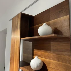 Wohnwand Filigno Nussbaum Natur Geölt Inklusive Technikelement Mit Kabelhohlraum