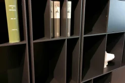 Wohnwand Flex MDF Mattlack P43 Coal Schwarz 250x216