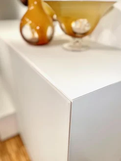 Wohnwand Format S2 Mattglas Und Echtlack Naturweiß