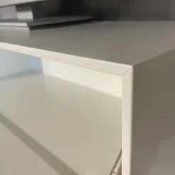 Wohnwand Game Glattlack Verkehrsweiß Glattlack Steingrau Ethno Eiche