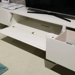 Wohnwand I ModulART Grigio Calce Weiß