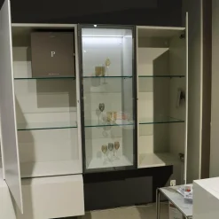 Wohnwand I ModulART Grigio Calce Weiß