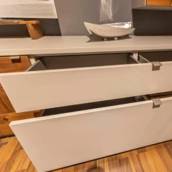 Wohnwand Kandu Kombi KA02.3542 Lack Steingrau Colorado