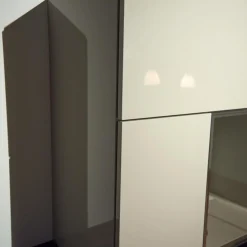 Wohnwand Lack Hochglanz Grau Räuchereiche Inklusive Beleuchtung