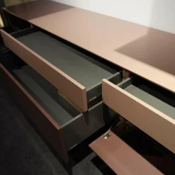 Wohnwand Lack P40 Rosewood