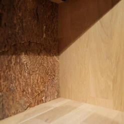 Wohnwand Lavaro Wildeiche Bianco Massiv Geölt Mit Sideboard Und Beleuchtung Ohne Fernseher