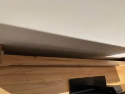 Wohnwand Lina Naturbuche Massiv Gebürstet Und Hell Geölt Glas Matt Zartbitter Inklusive Beleuchtung