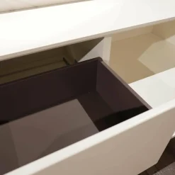 Wohnwand Lotus Lack Weiß Kernesche