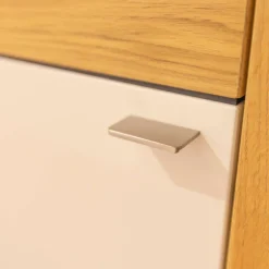 Wohnwand LS 043016 Albero Sideboard Vitrine Lack Weiß Matt Santanaeiche