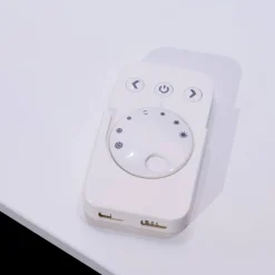 Wohnwand Merano Lack Weiß Wildeiche Inklusive Beleuchtung Und Fernbedienung