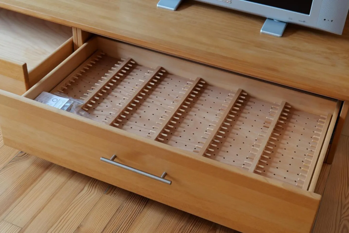 Wohnwand Modus Buche Natur Geölt Inklusive Beleuchtung