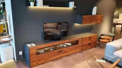 Wohnwand Nea Nussbaum Eiche Anthrazit