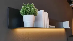 Wohnwand Nea Nussbaum Eiche Anthrazit