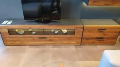 Wohnwand Nea Nussbaum Eiche Anthrazit