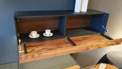 Wohnwand Nea Nussbaum Eiche Anthrazit