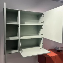 Wohnwand Neo Lack NCS S3050 Orange Und NCS S3010 Grün