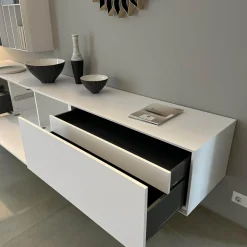 Wohnwand Nex Flex Lack Weiß P01 Matt