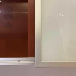 Wohnwand Novora Holz Lack RAL 3009 Weiß Oxidrot