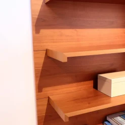 Wohnwand Oli Akrylbeizung Nussbaum