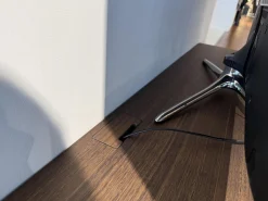 Wohnwand Pass Word Korpus Lack Matt Blei Grau Front Eukalyptus Und Lack Glänzend Blei Grau