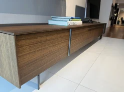 Wohnwand Pass Word Korpus Lack Matt Blei Grau Front Eukalyptus Und Lack Glänzend Blei Grau