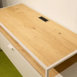 Wohnwand Plan X6 Lack Kristallweiß Matt Weiß Wildeiche Hell Soft Gebürstet Geölt Inklusive Beleuchtungspaket