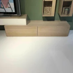 Wohnwand Sigma Astig Weiß RAL 9010 Satinato Pigment Öl