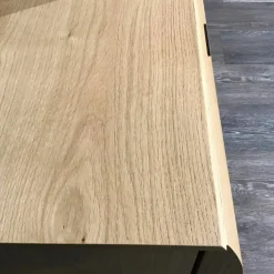 Wohnwand Sigra Lack Anthrazit Seidenmatt Lowboard Eiche Natur