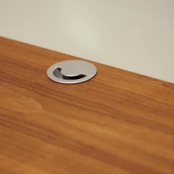 Wohnwand Sipario Nussbaum Geölt mit Kabeldurchlass