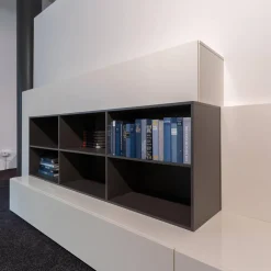 Wohnwand T30 Holz Lackiert 405 Latte Scocca 200 Glänzend Weiß 1107/1708