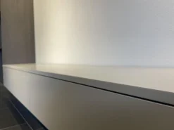 Wohnwand Tavi Lack M 23 Muschel Grau Mit Eiche D83 Achat Schwarz