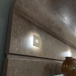 Wohnwand Tormine Balkeneiche Natur Absatz Rostoptik Mit LED Beleuchtung