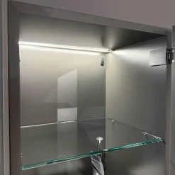 Wohnwand Untergestell Furniert Rovere Avana Gestellfuß Antracite Lackiert