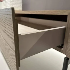 Wohnwand Untergestell Furniert Rovere Avana Gestellfuß Antracite Lackiert