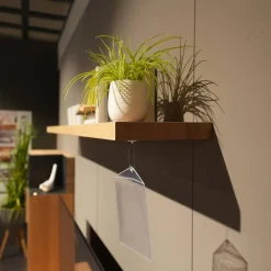 Wohnwand Valpin Eiche Altholz Braun Akzent Colorglas